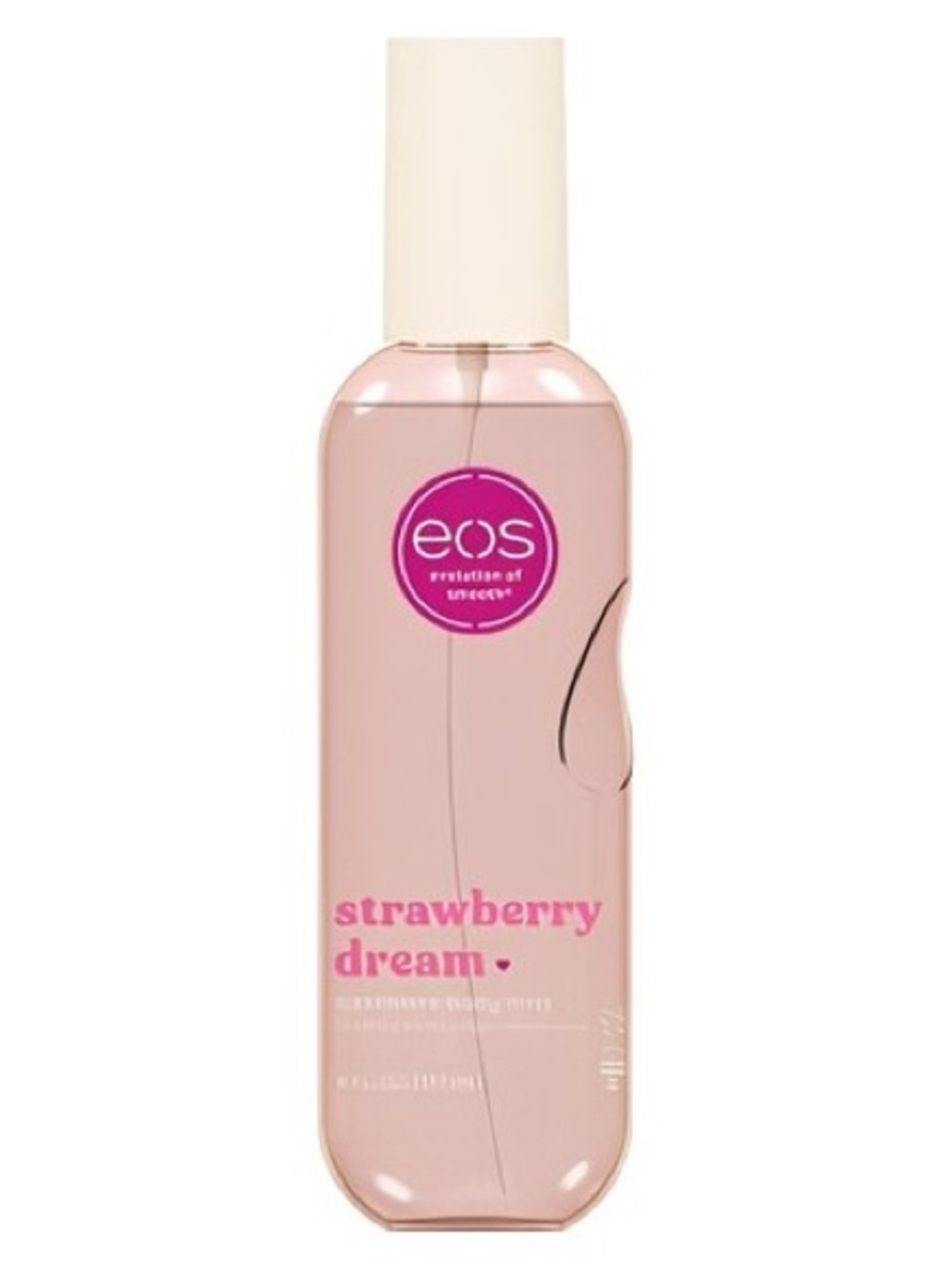 eos Strawberry Dream Body Mist - Soft Pink Bottle